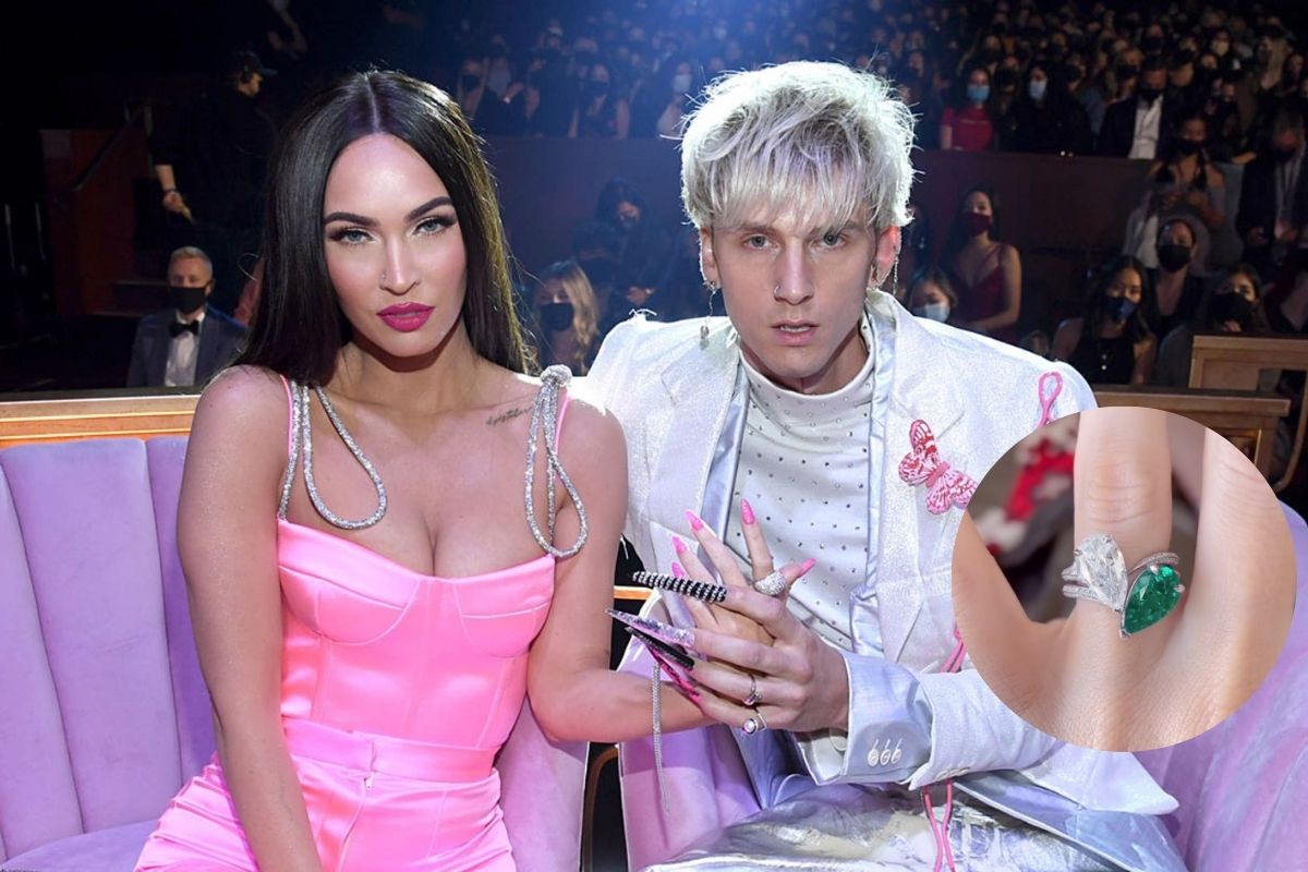 Machine Gun Kelly says Megan Fox's engagement ring was designed to 'hurt' if she takes it off.