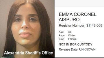 Emma Coronel es la prisionera 31149-509.