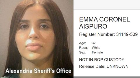 Emma Coronel es la prisionera 31149-509.
