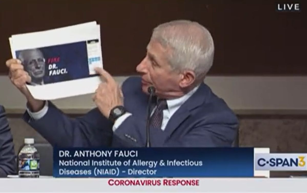 Dr. Fauci accused Senator Rand Paul of attacking him and, at the same time, asking for donations for his campaign.