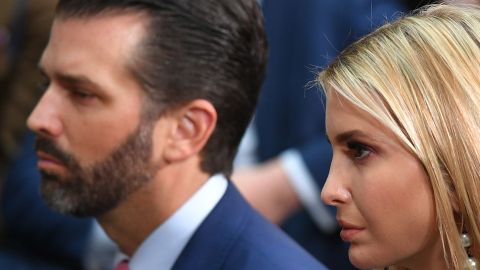 Los hermanos Donald Jr. e Ivanka Trump.