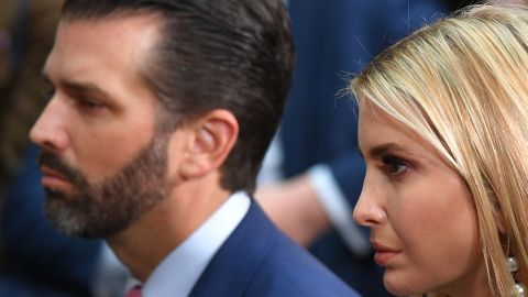 Los hermanos Donald Jr. e Ivanka Trump.