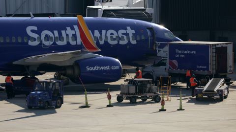 Un avión de Southwest Airlines en Baltimore/Washington International Thurgood Marshall Airport (BWI), en Maryland.