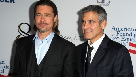 Brad Pitt y George Clooney.