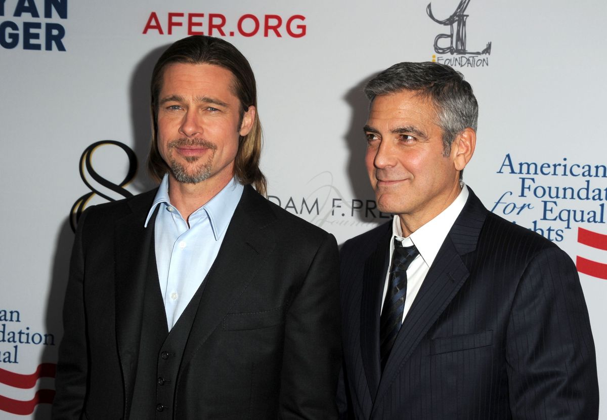 Brad Pitt y George Clooney.
