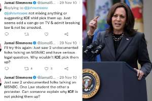 Portavoz de Kamala Harris enfrenta problemas por un tuit donde cuestionó por qué ICE no detenía a dos  indocumentados