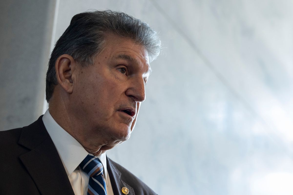 Senator Joe Manchin spoke to reporters outside his office about the statement he made in withdrawing support for President Biden's Build Back Better legislation before the Senate holiday recess.
