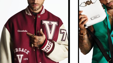 Maluma en su primer campaña como modelo de Versace