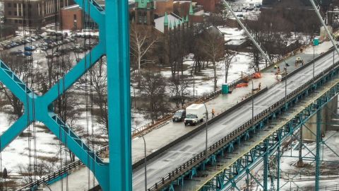 Bloqueo puente Ambassador Canada