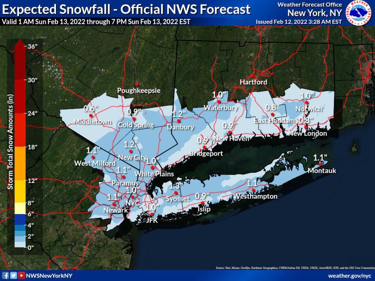 clima para el jueves en new york