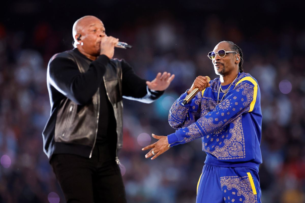 Kendrick Lamar, Eminem, 50 Cent, Snoop Dogg, Dr. Dre y Mary J. Blige animaron el show de medio tiempo del Super Bowl LVI.