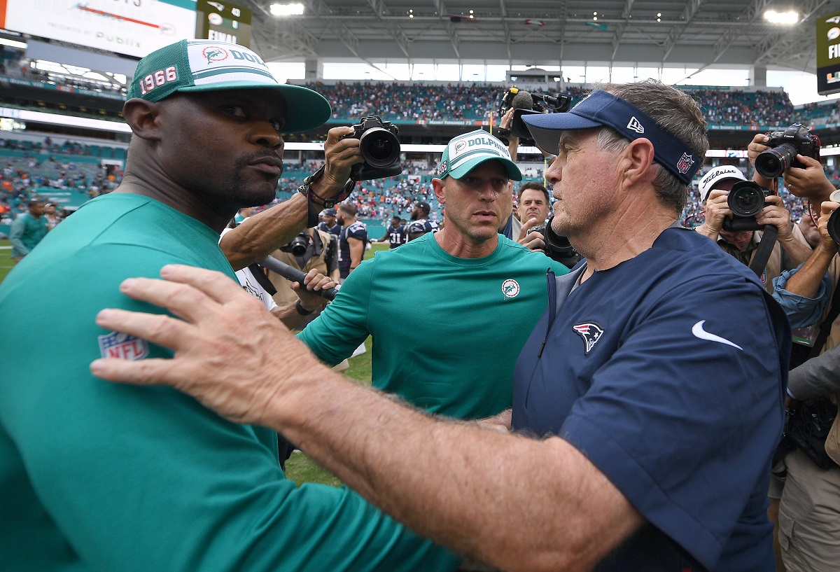 Brian Flores was the head coach of the Miami Dolphins from 2019 until last month.