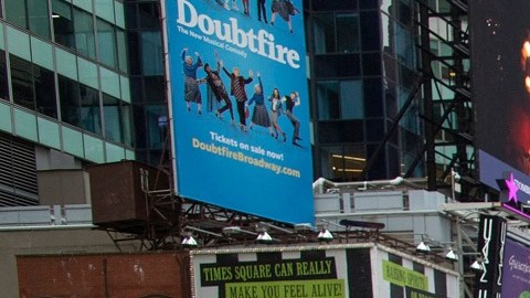 El jueves pasado hubo una gran manifestación en Times Square, Nueva York.
