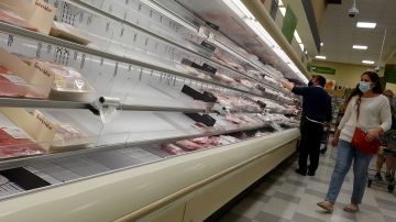 Cadena suministro supermercado carnes