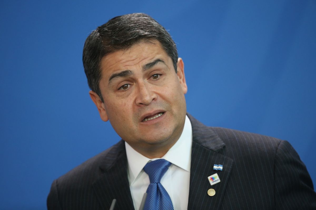 El ex presidente de Honduras, Juan Orlando Hernández (2015).