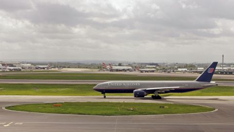 United Airlines Avion