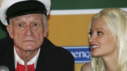 Hugh Hefner y Holly Madison.