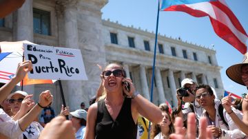 Protesta maestros Puerto Rico