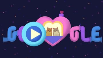 Google celebra el Día de San Valentín con con Doodle amoroso