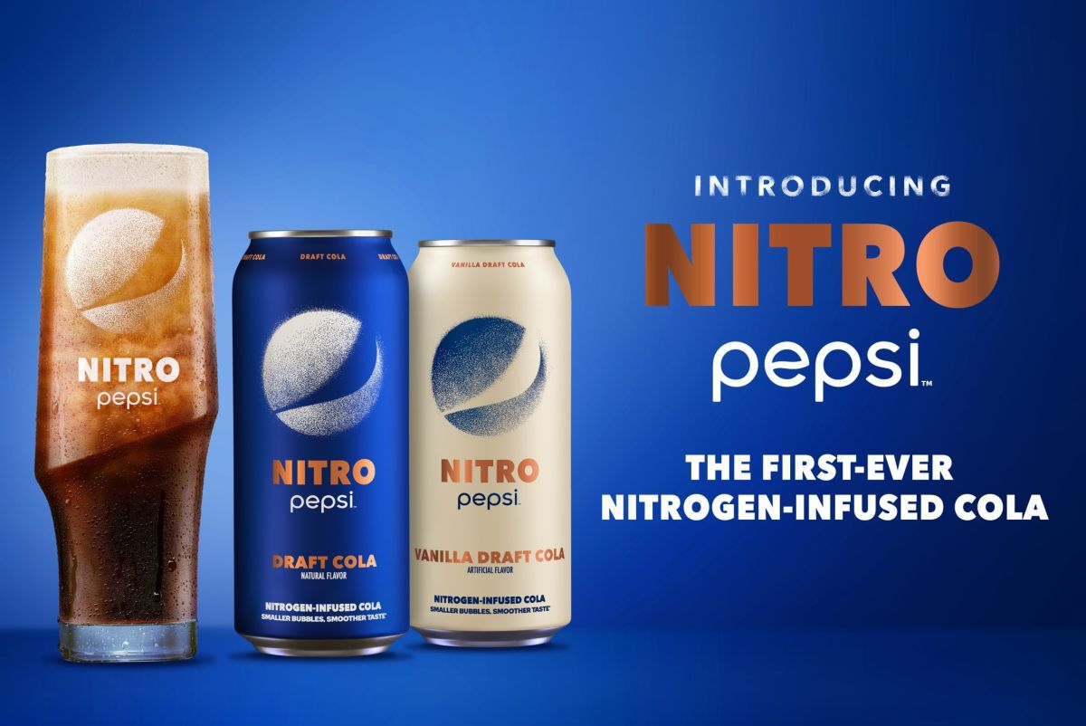 Cada lata de Nitro Pepsi tiene un dispositivo único ubicado en el fondo.