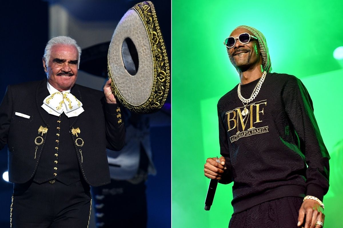 Snoop Dogg rinde homenaje a Vicente Fernández en concierto.