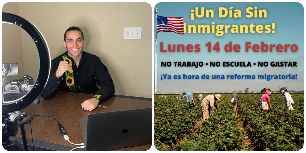 El activista Carlos Eduardo Espina es el principal portavoz de la movilización un "Día sin inmigrantes" pautada para el 14 de febrero.