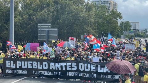 Protesta trabajadores Puerto Rico