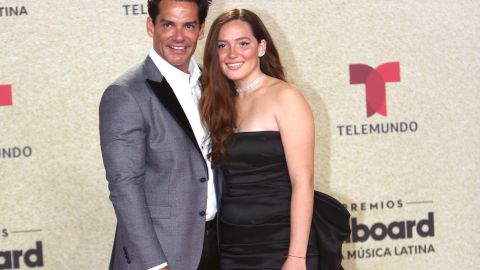 Cristian de la Fuente y su hija Laura.