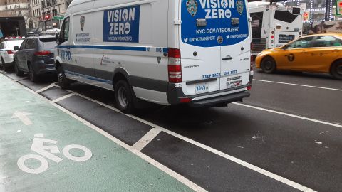 Unidad de vigilancia vial de NYPD.