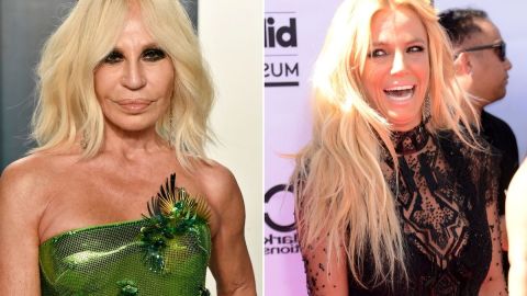 Donatella Versace y Britney Spears.