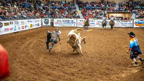 Un hombre se arrojó al ruedo para salvar la vida de su hijo.