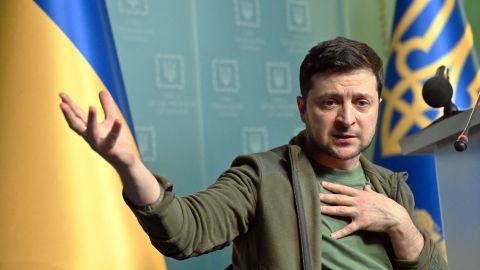 El presidente de Ucrania, Volodymyr Zelensky.