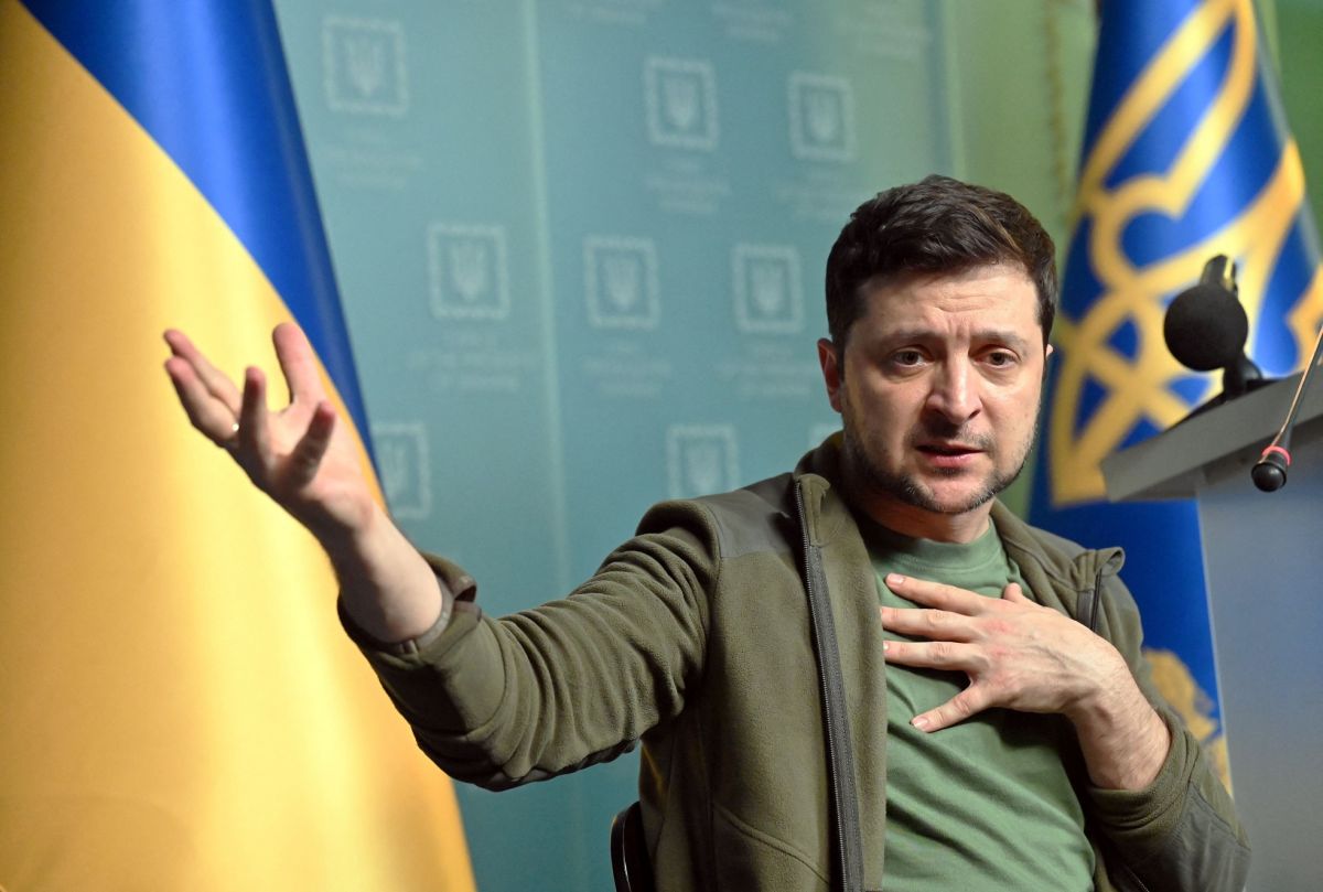 El presidente de Ucrania, Volodymyr Zelensky.