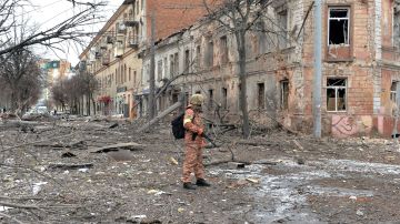Escombros en Kharkiv Ucrania