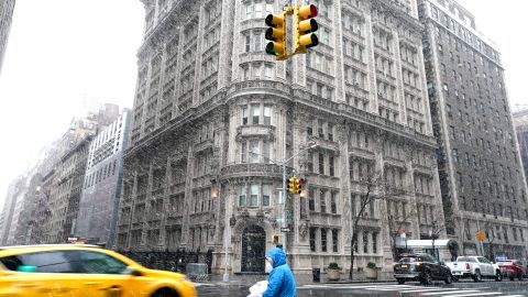 Nieve y lluvia en NYC