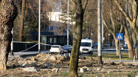 El dron se estrelló en Zagreb, capital de Croacia.