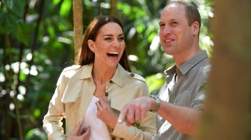 El príncipe William y Kate Middleton durante su viaje al Caribe