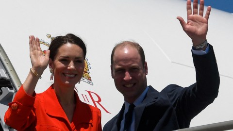 Los duques de Cambridge, William y Catherine, en su gira por Belice.