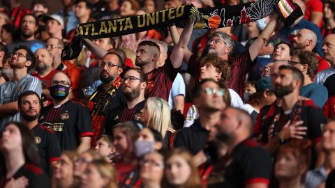 La fanaticada de Atlanta United nunca dejó de apoyar a sus jugadores.