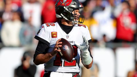 Tom Brady en el que había sido su último encuentro de la NFL, en la serie divisional ante Los Angeles Rams.