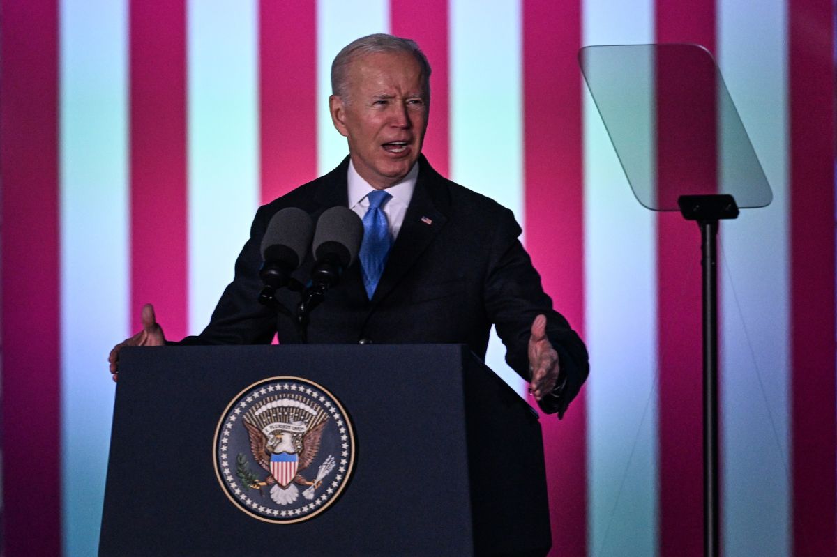 El presidente Biden dio un amplio discurso en Polonia.