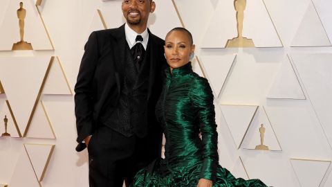 Will Smith y Jada Pinkett Smith en la alfombra roja de los Premios Oscar 2022