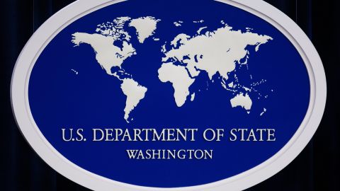 The US Department of State logo is displ