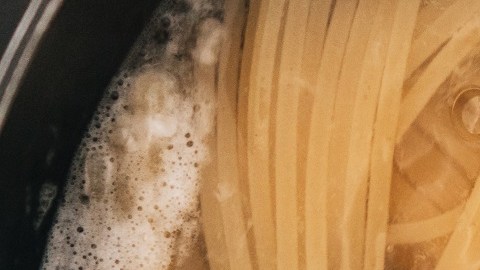 Pasta cocinándose