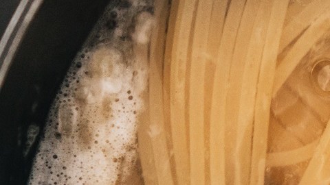 Pasta cocinándose