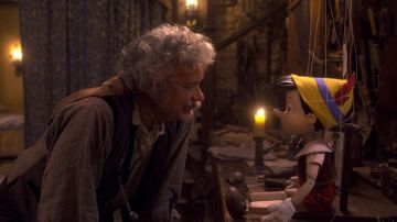El parecido de Tom Hanks con Geppetto es asombroso.