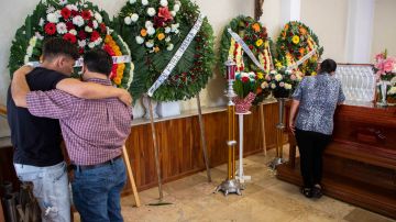 Funeral del periodista mexicano asesinado.