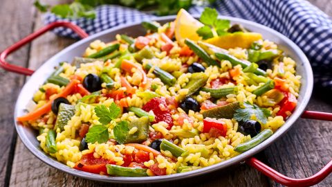 Paella de verduras
