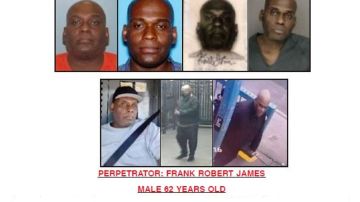 Varias imágenes del detenido Frank James.