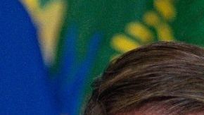 El presidente de Brasil, Jair Bolsonaro, y la cantante Anitta.